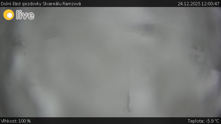 Horské atrakce Ramzová - Dolní část sjezdovky Skiareálu Ramzová - 24.12.2025 v 12:00