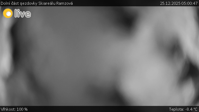 Horské atrakce Ramzová - Dolní část sjezdovky Skiareálu Ramzová - 25.12.2025 v 05:00