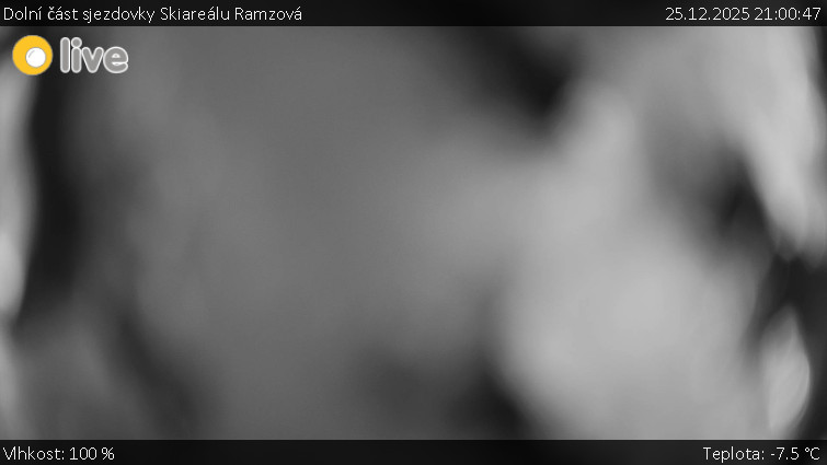 Horské atrakce Ramzová - Dolní část sjezdovky Skiareálu Ramzová - 25.12.2025 v 21:00