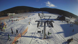 Dolní část sjezdovky Skiareálu Ramzová