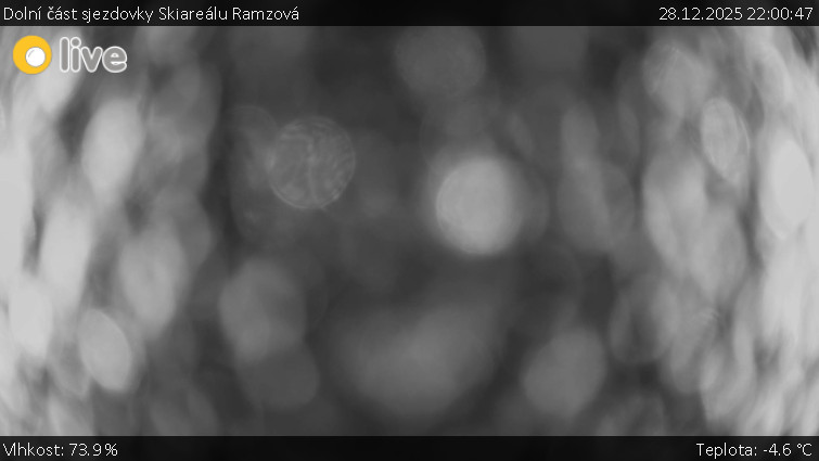 Horské atrakce Ramzová - Dolní část sjezdovky Skiareálu Ramzová - 28.12.2025 v 22:00