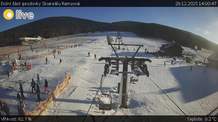 Horské atrakce Ramzová - Dolní část sjezdovky Skiareálu Ramzová - 29.12.2025 v 14:00
