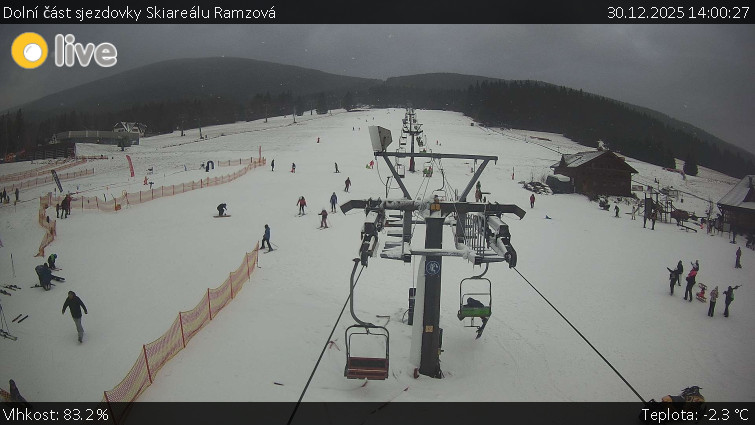 Horské atrakce Ramzová - Dolní část sjezdovky Skiareálu Ramzová - 30.12.2025 v 14:00
