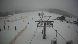 Dolní část sjezdovky Skiareálu Ramzová