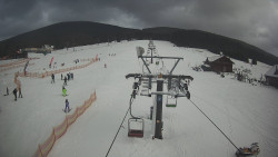 Dolní část sjezdovky Skiareálu Ramzová