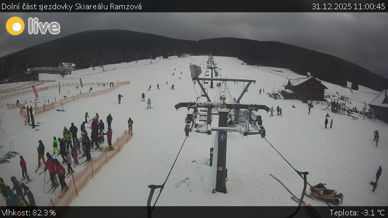 Horské atrakce Ramzová - Dolní část sjezdovky Skiareálu Ramzová - 31.12.2025 v 11:00