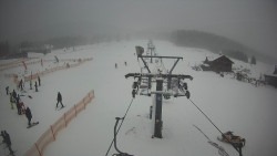 Dolní část sjezdovky Skiareálu Ramzová