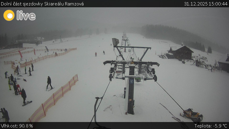 Horské atrakce Ramzová - Dolní část sjezdovky Skiareálu Ramzová - 31.12.2025 v 15:00