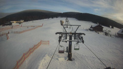 Dolní část sjezdovky Skiareálu Ramzová