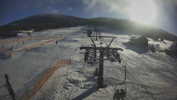 Dolní část sjezdovky Skiareálu Ramzová