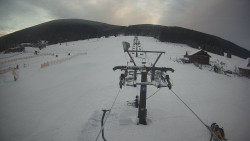 Dolní část sjezdovky Skiareálu Ramzová