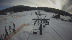 Dolní část sjezdovky Skiareálu Ramzová