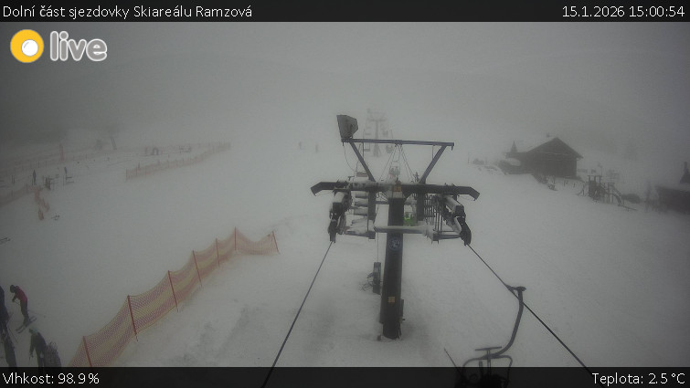 Horské atrakce Ramzová - Dolní část sjezdovky Skiareálu Ramzová - 15.1.2026 v 15:00