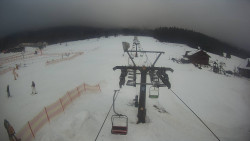 Dolní část sjezdovky Skiareálu Ramzová