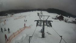 Dolní část sjezdovky Skiareálu Ramzová