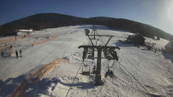 Dolní část sjezdovky Skiareálu Ramzová