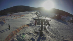 Dolní část sjezdovky Skiareálu Ramzová