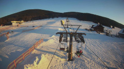 Dolní část sjezdovky Skiareálu Ramzová