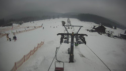 Dolní část sjezdovky Skiareálu Ramzová