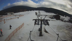 Dolní část sjezdovky Skiareálu Ramzová