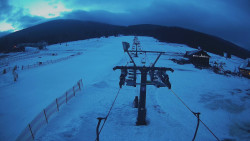 Dolní část sjezdovky Skiareálu Ramzová