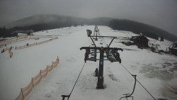 Dolní část sjezdovky Skiareálu Ramzová