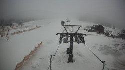 Dolní část sjezdovky Skiareálu Ramzová