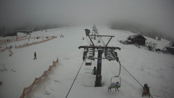 Dolní část sjezdovky Skiareálu Ramzová