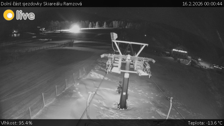 Horské atrakce Ramzová - Dolní část sjezdovky Skiareálu Ramzová - 16.2.2026 v 00:00