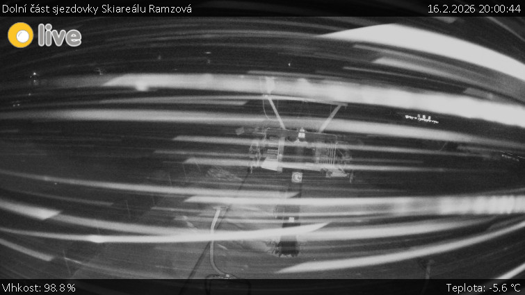 Horské atrakce Ramzová - Dolní část sjezdovky Skiareálu Ramzová - 16.2.2026 v 20:00