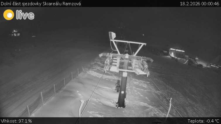 Horské atrakce Ramzová - Dolní část sjezdovky Skiareálu Ramzová - 18.2.2026 v 00:00