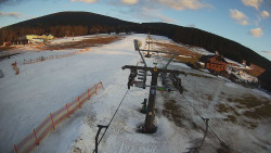 Dolní část sjezdovky Skiareálu Ramzová