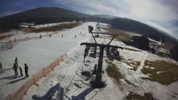 Dolní část sjezdovky Skiareálu Ramzová