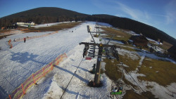 Dolní část sjezdovky Skiareálu Ramzová