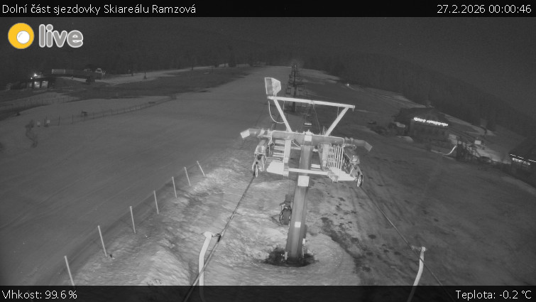 Horské atrakce Ramzová - Dolní část sjezdovky Skiareálu Ramzová - 27.2.2026 v 00:00