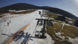 Dolní část sjezdovky Skiareálu Ramzová