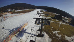 Dolní část sjezdovky Skiareálu Ramzová