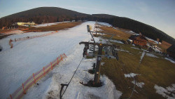 Dolní část sjezdovky Skiareálu Ramzová