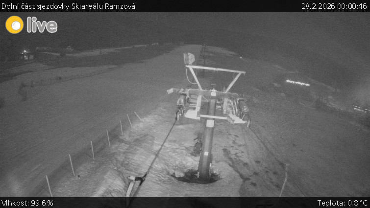 Horské atrakce Ramzová - Dolní část sjezdovky Skiareálu Ramzová - 28.2.2026 v 00:00