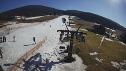 Dolní část sjezdovky Skiareálu Ramzová