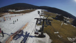 Dolní část sjezdovky Skiareálu Ramzová