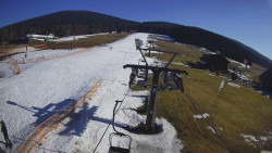 Dolní část sjezdovky Skiareálu Ramzová