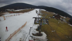 Dolní část sjezdovky Skiareálu Ramzová