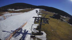 Dolní část sjezdovky Skiareálu Ramzová