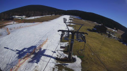 Dolní část sjezdovky Skiareálu Ramzová