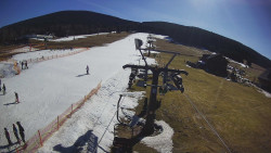 Dolní část sjezdovky Skiareálu Ramzová