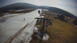 Dolní část sjezdovky Skiareálu Ramzová