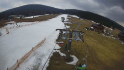 Dolní část sjezdovky Skiareálu Ramzová