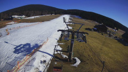 Dolní část sjezdovky Skiareálu Ramzová