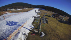 Dolní část sjezdovky Skiareálu Ramzová